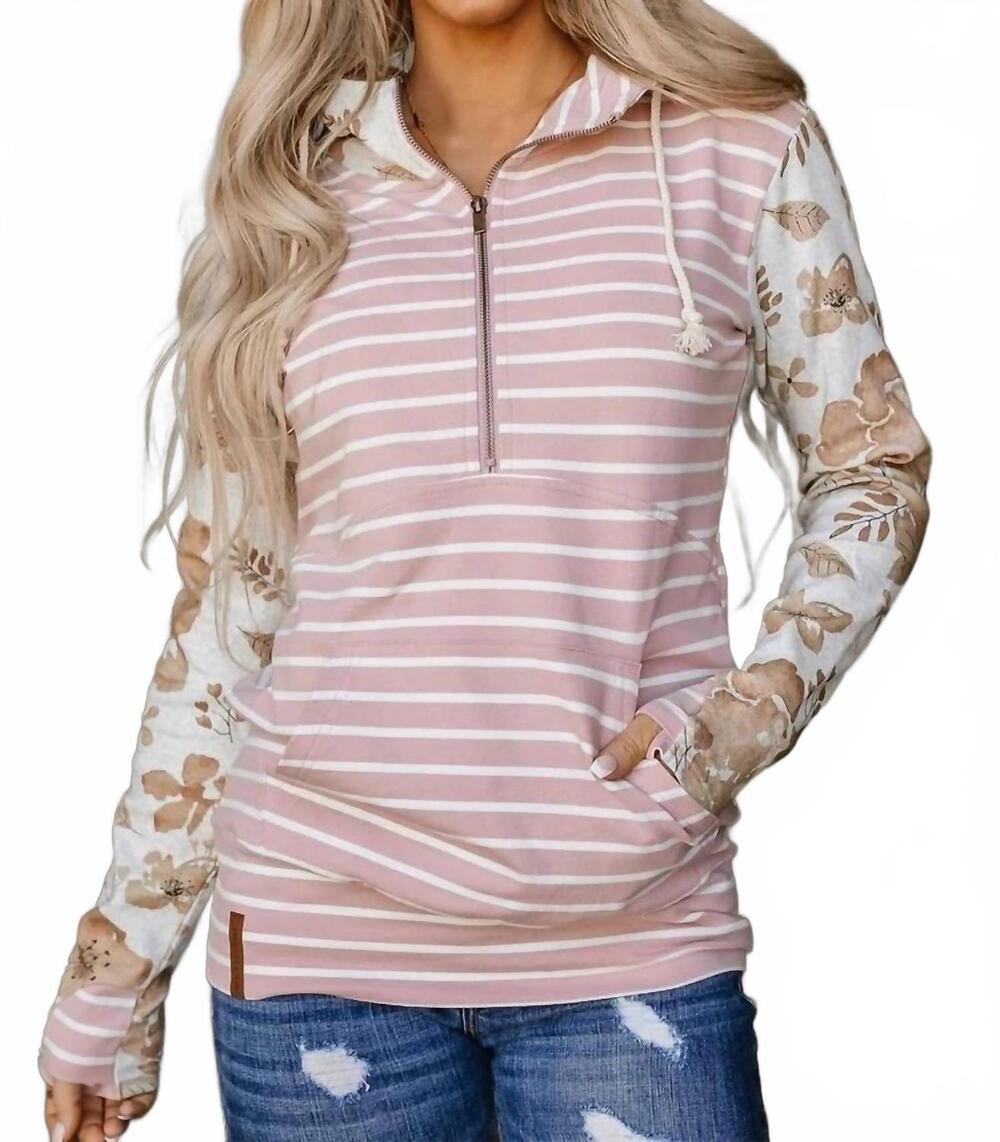 NEW AMPERSAND AVE half zip sweatshirt in happily ever after